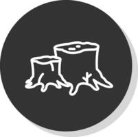 Stump Vector Icon Design