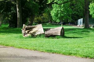 Low Angle View of Wardown Museum Public Park of Luton, England UK. Image Captured on May 10th, 2023 photo