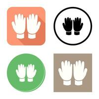 icono de vector de guantes de jardinería