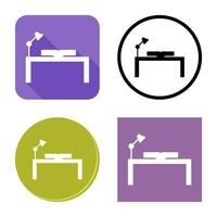 Unique Study Desk Vector Icon