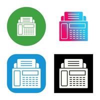 Fax Machine Vector Icon