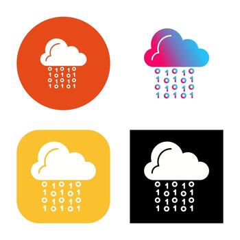 Cloud Coding Vector Icon