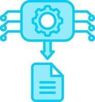 máquina generado datos vector icono