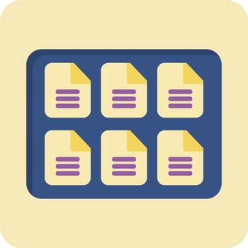 muestra vector icono