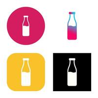 Milk Bottle Vector Icon