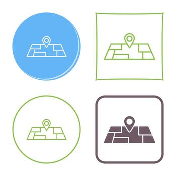 icono de vector de mapa