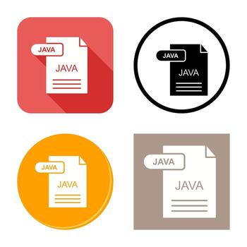 icono de vector de java