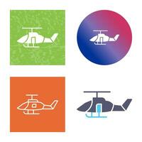 icono de vector de helicóptero militar