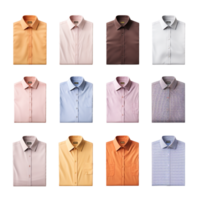 Different types of shirt in the same color png ai generative