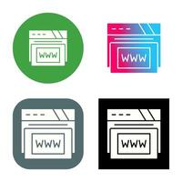 Www Vector Icon