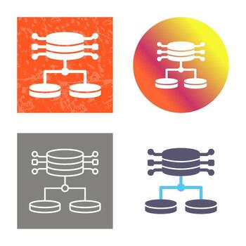 icono de vector de datos estructurados