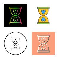 icono de vector de reloj de arena