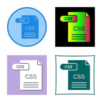 icono de vector de css