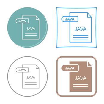 icono de vector de java