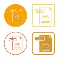 icono de vector xml