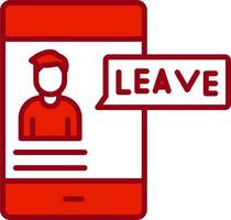 Leave Vector Icon