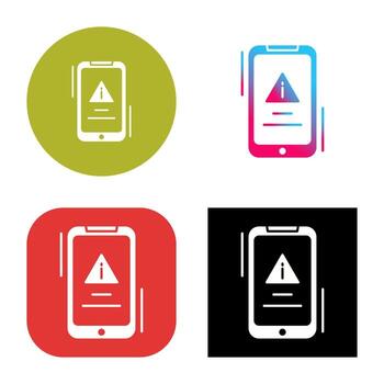 icono de vector de error