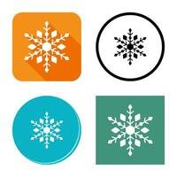 icono de vector de copo de nieve