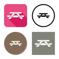 Picnic of Table Vector Icon