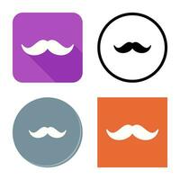 icono de vector de bigote