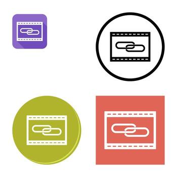 Unique Link Optimization Vector Icon