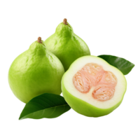 Guava Fruit with Leaf png ai generative