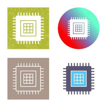 icono de vector de procesador