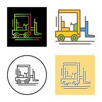 Forklift Vector Icon