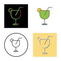 icono de vector de bebidas únicas