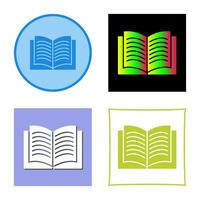 Unique Textbook Vector Icon