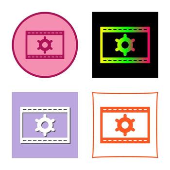 icono de vector de optimización web único