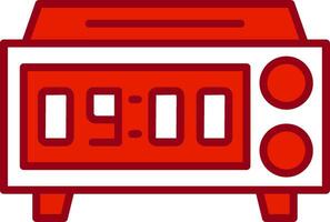 Digital Clock Vector Icon