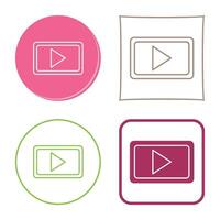 Unique Video Communication Vector Icon