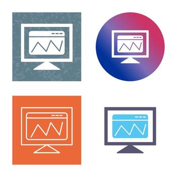 icono de vector de análisis web