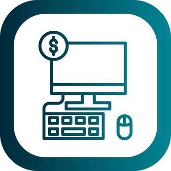 diseño de icono de vector de computadora