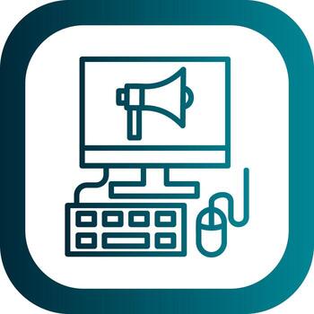 diseño de icono de vector de computadora