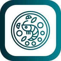Shrimp Scampi Vector Icon Design
