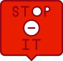 Stop It Vector Icon