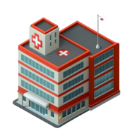 hospital edificio icono png ai generativo