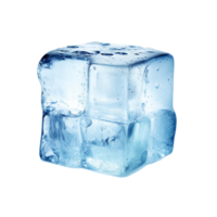 derritiendo hielo cubo png ai generativo