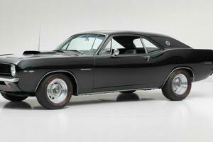 1966 Plymouth Barracuda car. AI Generative Pro Photo