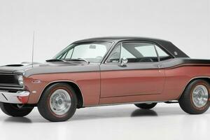 1966 Plymouth Barracuda car. AI Generative Pro Photo