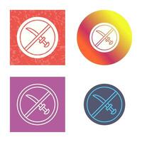 No Weapons Vector Icon