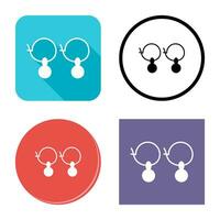 Earrings Vector Icon