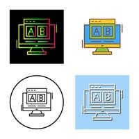 AB Testing Vector Icon