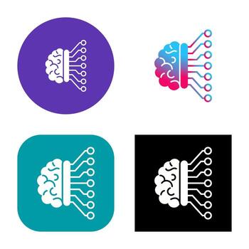 Machine Learning Vector Icon