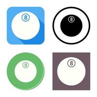 Unique Eight Ball Vector Icon