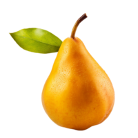 Fresh yellow pear fruit ai generative png