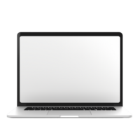 Blank screen laptop gadget icon ai generative png