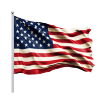 Etats-Unis agitant drapeau png ai génératif